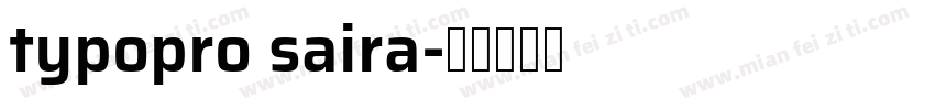 typopro saira字体转换